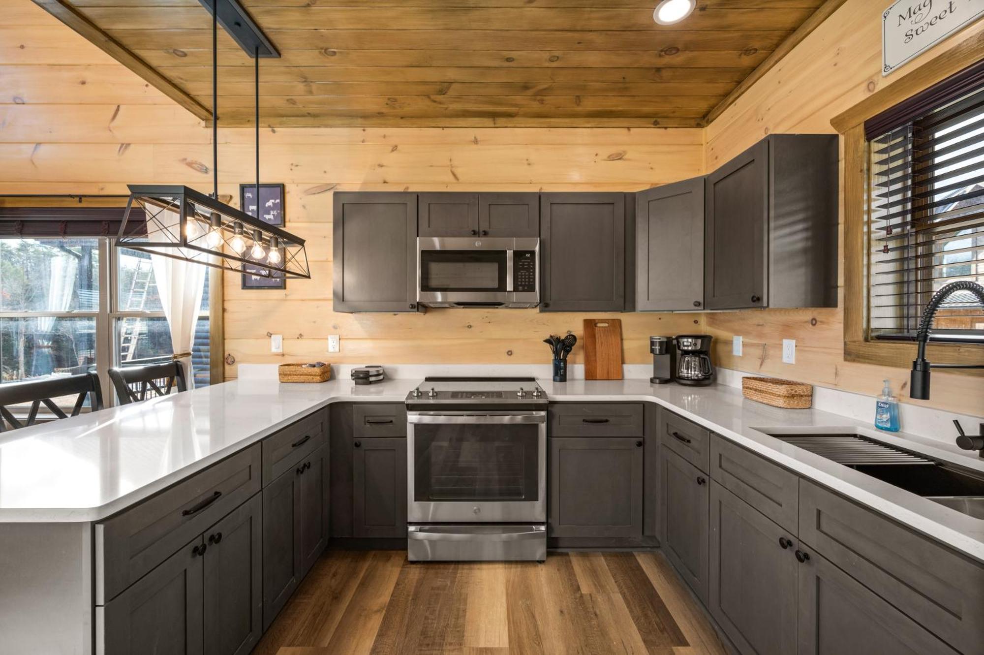 Smokiesboutiquecabins Would To Host At Our New Cabin! 3 King Suites, Indoor Pool, Game Room, Lounge With 75
